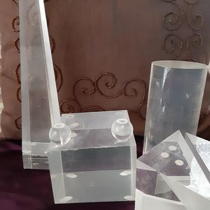 Geometric decor glass, plexiglass